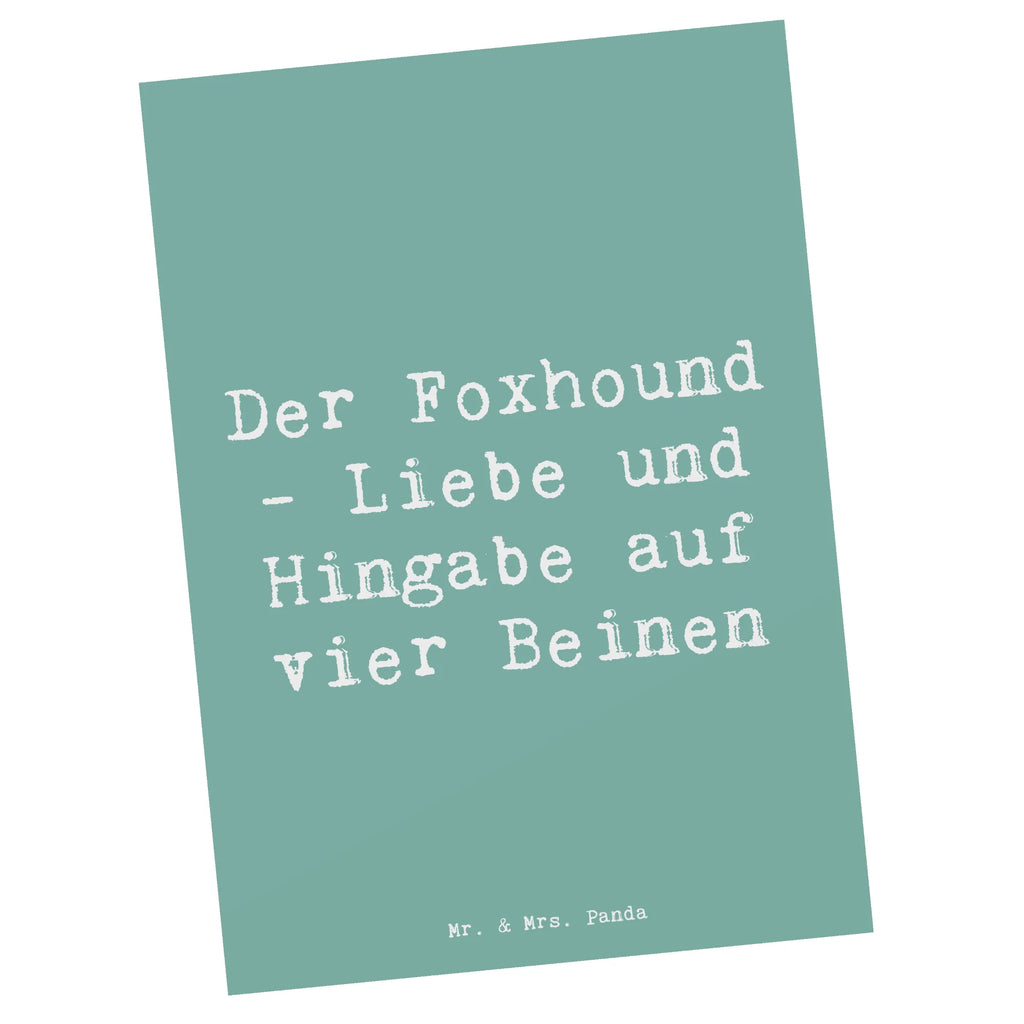 Postkarte Spruch Liebevoller Foxhound Postkarte, Karte, Geschenkkarte, Grußkarte, Einladung, Ansichtskarte, Geburtstagskarte, Einladungskarte, Dankeskarte, Ansichtskarten, Einladung Geburtstag, Einladungskarten Geburtstag, Hund, Hunderasse, Rassehund, Hundebesitzer, Geschenk, Tierfreund, Schenken, Welpe