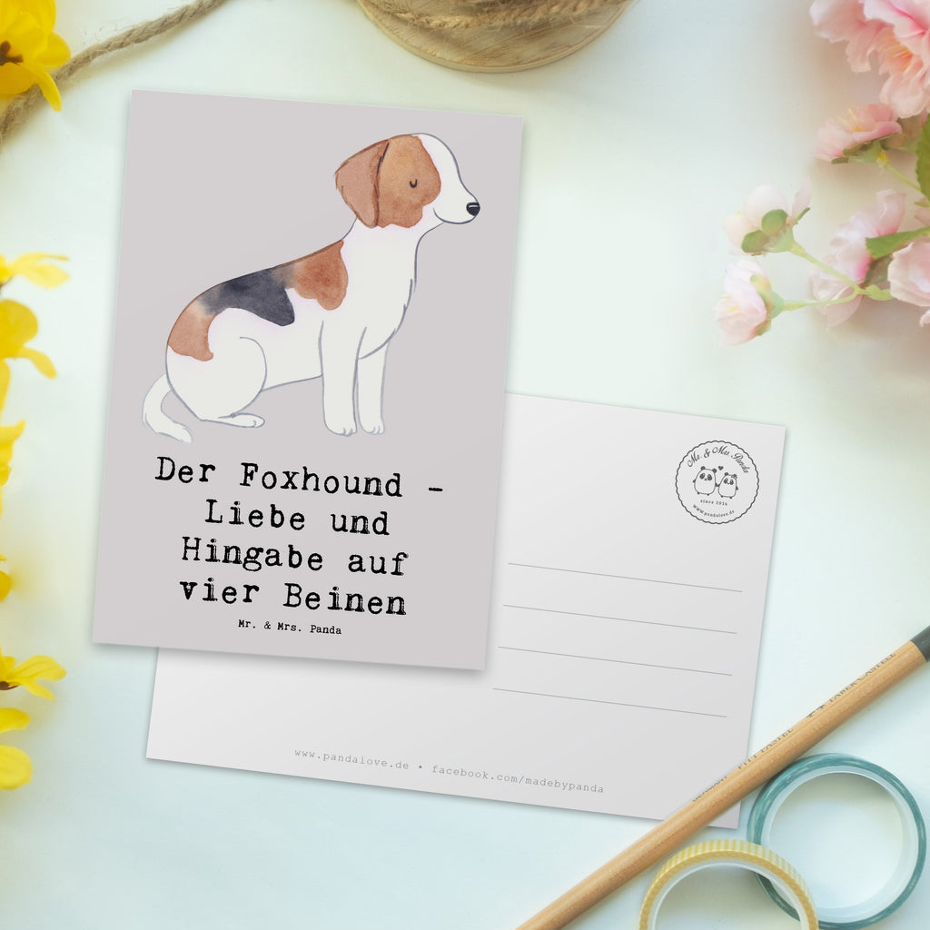 Postkarte Liebevoller Foxhound Postkarte, Karte, Geschenkkarte, Grußkarte, Einladung, Ansichtskarte, Geburtstagskarte, Einladungskarte, Dankeskarte, Ansichtskarten, Einladung Geburtstag, Einladungskarten Geburtstag, Hund, Hunderasse, Rassehund, Hundebesitzer, Geschenk, Tierfreund, Schenken, Welpe