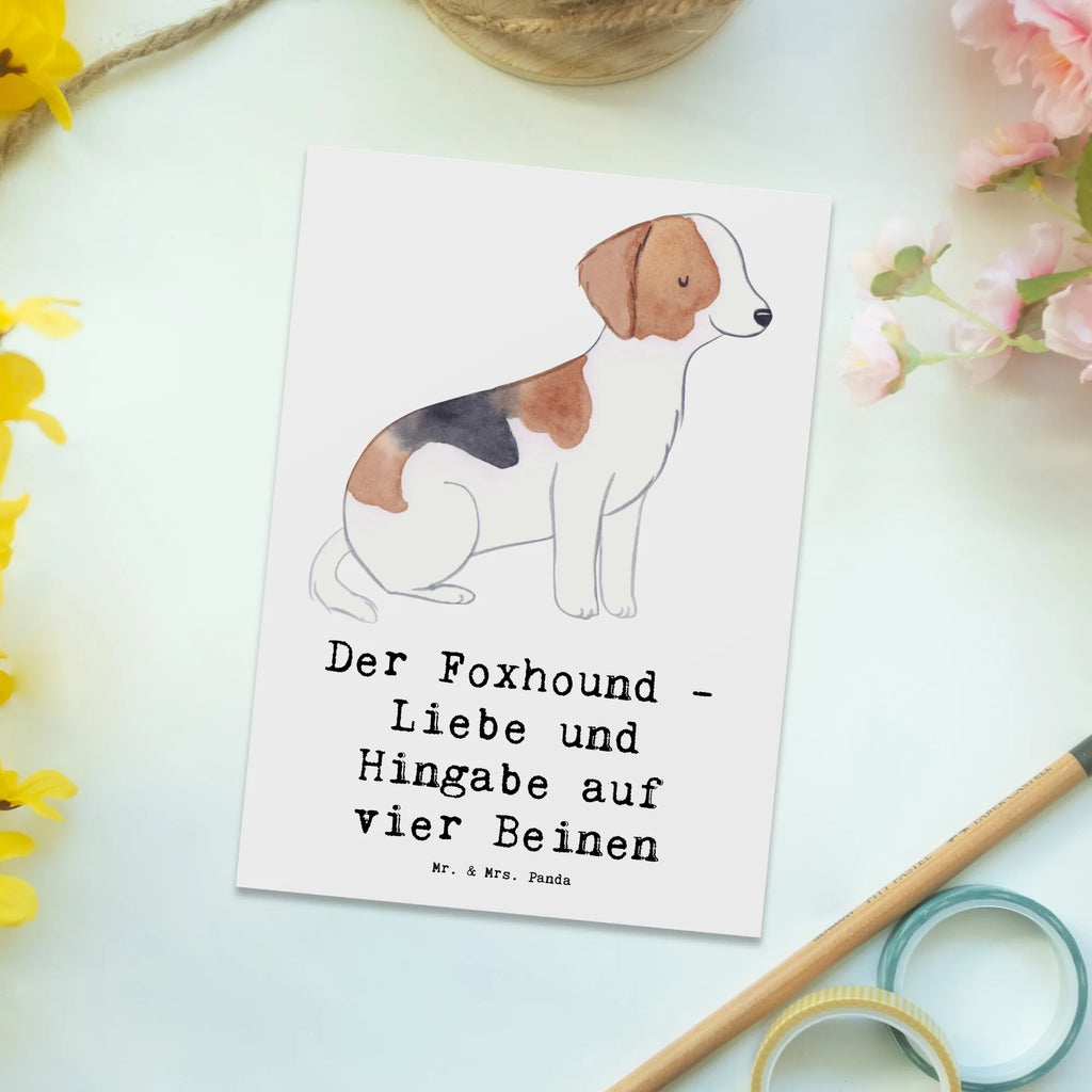 Postkarte Liebevoller Foxhound Postkarte, Karte, Geschenkkarte, Grußkarte, Einladung, Ansichtskarte, Geburtstagskarte, Einladungskarte, Dankeskarte, Ansichtskarten, Einladung Geburtstag, Einladungskarten Geburtstag, Hund, Hunderasse, Rassehund, Hundebesitzer, Geschenk, Tierfreund, Schenken, Welpe