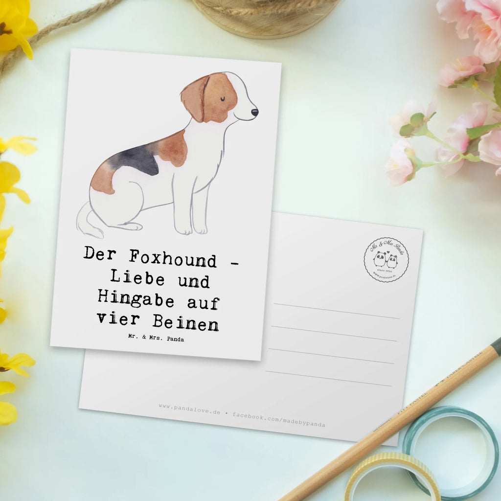 Postkarte Liebevoller Foxhound Postkarte, Karte, Geschenkkarte, Grußkarte, Einladung, Ansichtskarte, Geburtstagskarte, Einladungskarte, Dankeskarte, Ansichtskarten, Einladung Geburtstag, Einladungskarten Geburtstag, Hund, Hunderasse, Rassehund, Hundebesitzer, Geschenk, Tierfreund, Schenken, Welpe