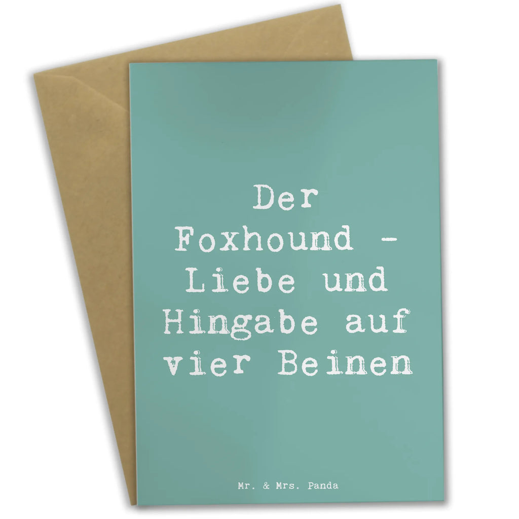 Grußkarte Spruch Liebevoller Foxhound Grußkarte, Klappkarte, Einladungskarte, Glückwunschkarte, Hochzeitskarte, Geburtstagskarte, Karte, Ansichtskarten, Hund, Hunderasse, Rassehund, Hundebesitzer, Geschenk, Tierfreund, Schenken, Welpe