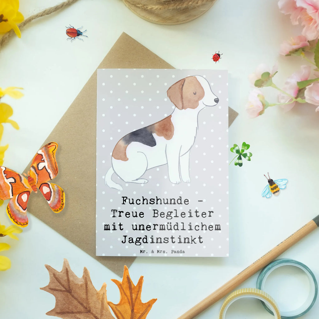 Grußkarte Fuchshunde Treue Grußkarte, Klappkarte, Einladungskarte, Glückwunschkarte, Hochzeitskarte, Geburtstagskarte, Karte, Ansichtskarten, Hund, Hunderasse, Rassehund, Hundebesitzer, Geschenk, Tierfreund, Schenken, Welpe