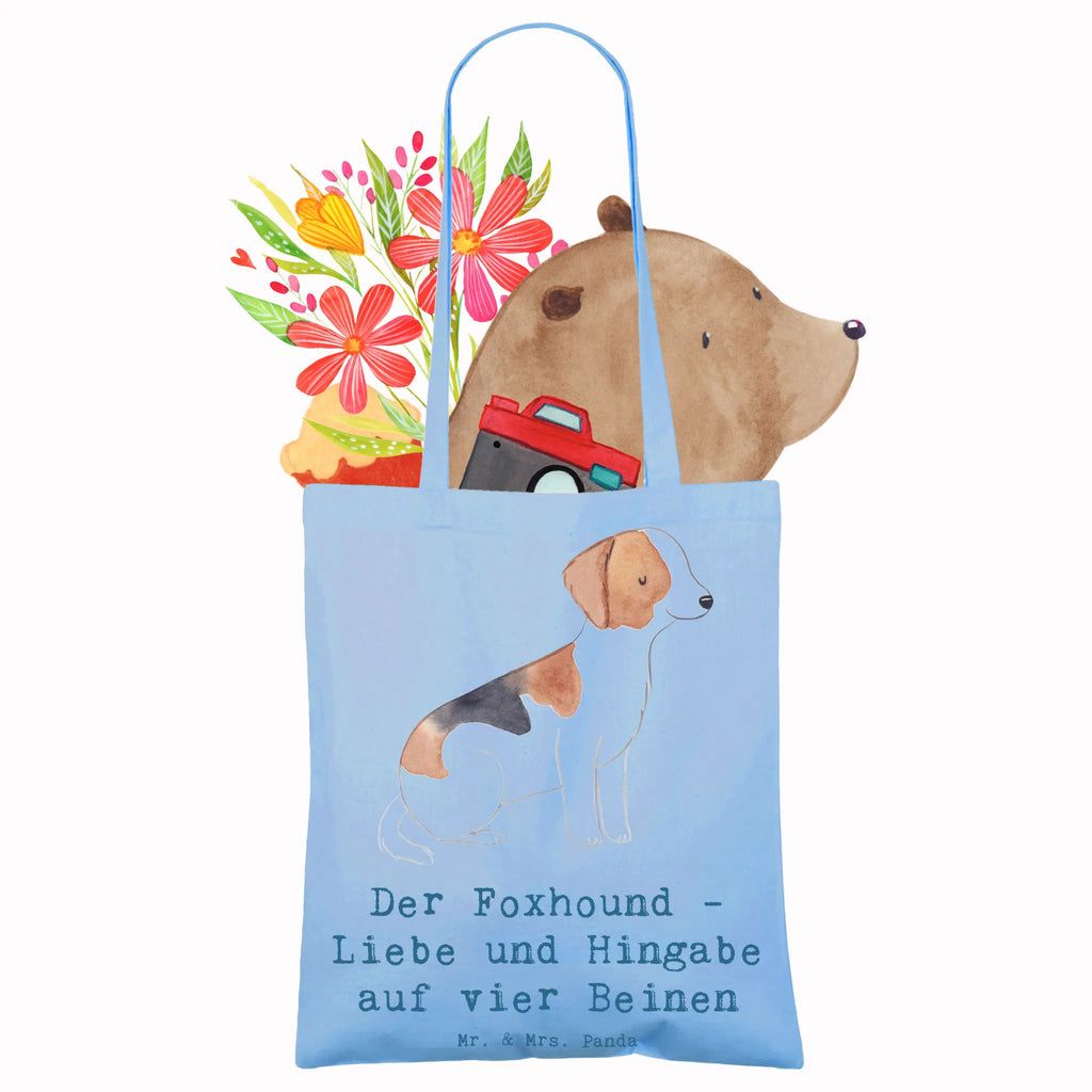 Tragetasche Liebevoller Foxhound Beuteltasche, Beutel, Einkaufstasche, Jutebeutel, Stoffbeutel, Tasche, Shopper, Umhängetasche, Strandtasche, Schultertasche, Stofftasche, Tragetasche, Badetasche, Jutetasche, Einkaufstüte, Laptoptasche, Hund, Hunderasse, Rassehund, Hundebesitzer, Geschenk, Tierfreund, Schenken, Welpe