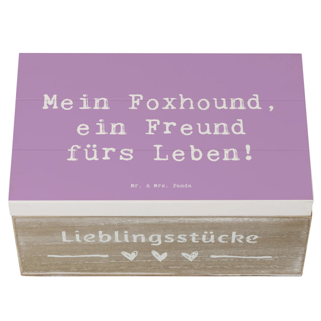 Holzkiste Spruch Foxhound Freund Holzkiste, Kiste, Schatzkiste, Truhe, Schatulle, XXL, Erinnerungsbox, Erinnerungskiste, Dekokiste, Aufbewahrungsbox, Geschenkbox, Geschenkdose, Hund, Hunderasse, Rassehund, Hundebesitzer, Geschenk, Tierfreund, Schenken, Welpe