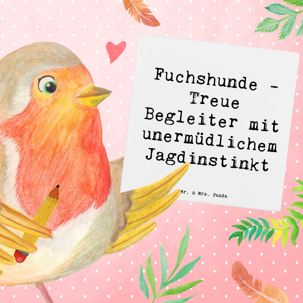 Deluxe Karte Spruch Fuchshunde Treue Karte, Grußkarte, Klappkarte, Einladungskarte, Glückwunschkarte, Hochzeitskarte, Geburtstagskarte, Hochwertige Grußkarte, Hochwertige Klappkarte, Hund, Hunderasse, Rassehund, Hundebesitzer, Geschenk, Tierfreund, Schenken, Welpe