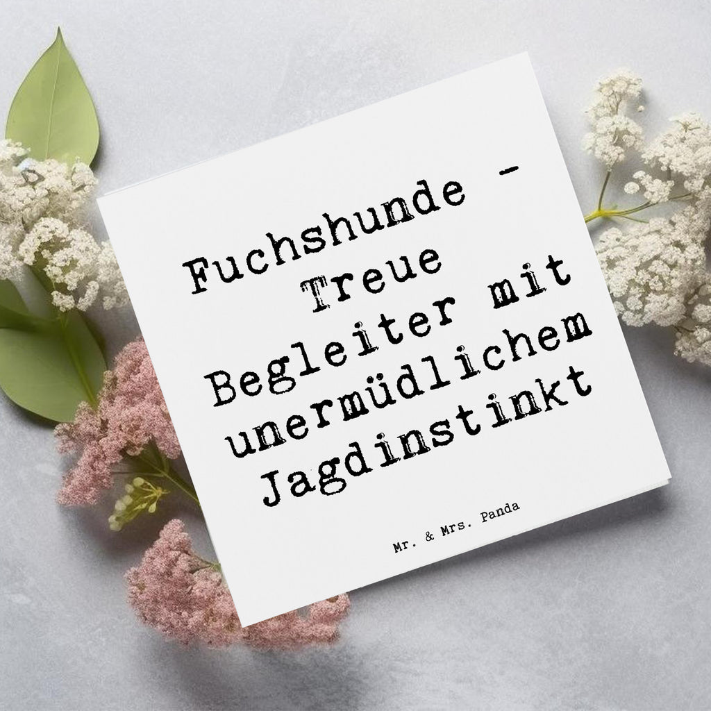 Deluxe Karte Spruch Fuchshunde Treue Karte, Grußkarte, Klappkarte, Einladungskarte, Glückwunschkarte, Hochzeitskarte, Geburtstagskarte, Hochwertige Grußkarte, Hochwertige Klappkarte, Hund, Hunderasse, Rassehund, Hundebesitzer, Geschenk, Tierfreund, Schenken, Welpe