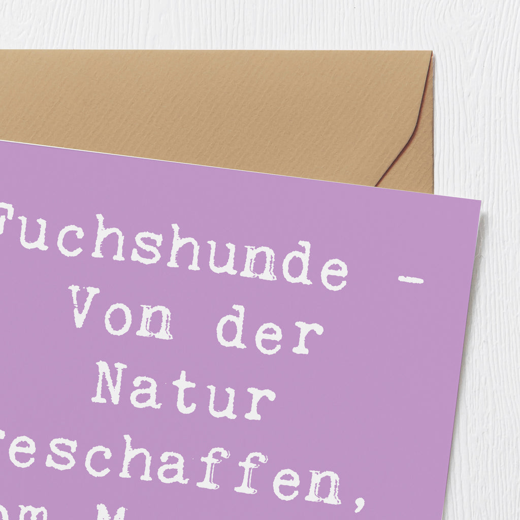 Deluxe Karte Spruch Fuchshunde Liebe Karte, Grußkarte, Klappkarte, Einladungskarte, Glückwunschkarte, Hochzeitskarte, Geburtstagskarte, Hochwertige Grußkarte, Hochwertige Klappkarte, Hund, Hunderasse, Rassehund, Hundebesitzer, Geschenk, Tierfreund, Schenken, Welpe