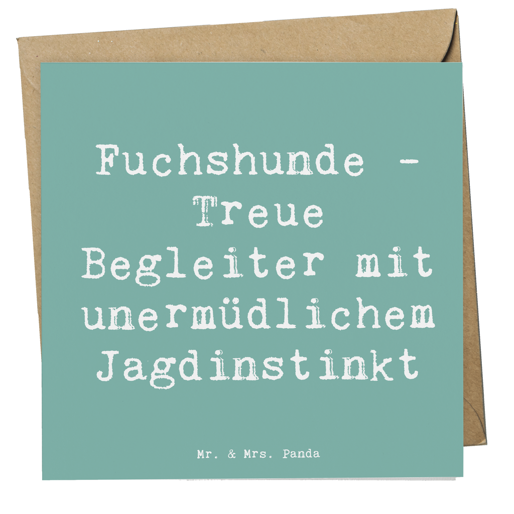 Deluxe Karte Spruch Fuchshunde Treue Karte, Grußkarte, Klappkarte, Einladungskarte, Glückwunschkarte, Hochzeitskarte, Geburtstagskarte, Hochwertige Grußkarte, Hochwertige Klappkarte, Hund, Hunderasse, Rassehund, Hundebesitzer, Geschenk, Tierfreund, Schenken, Welpe