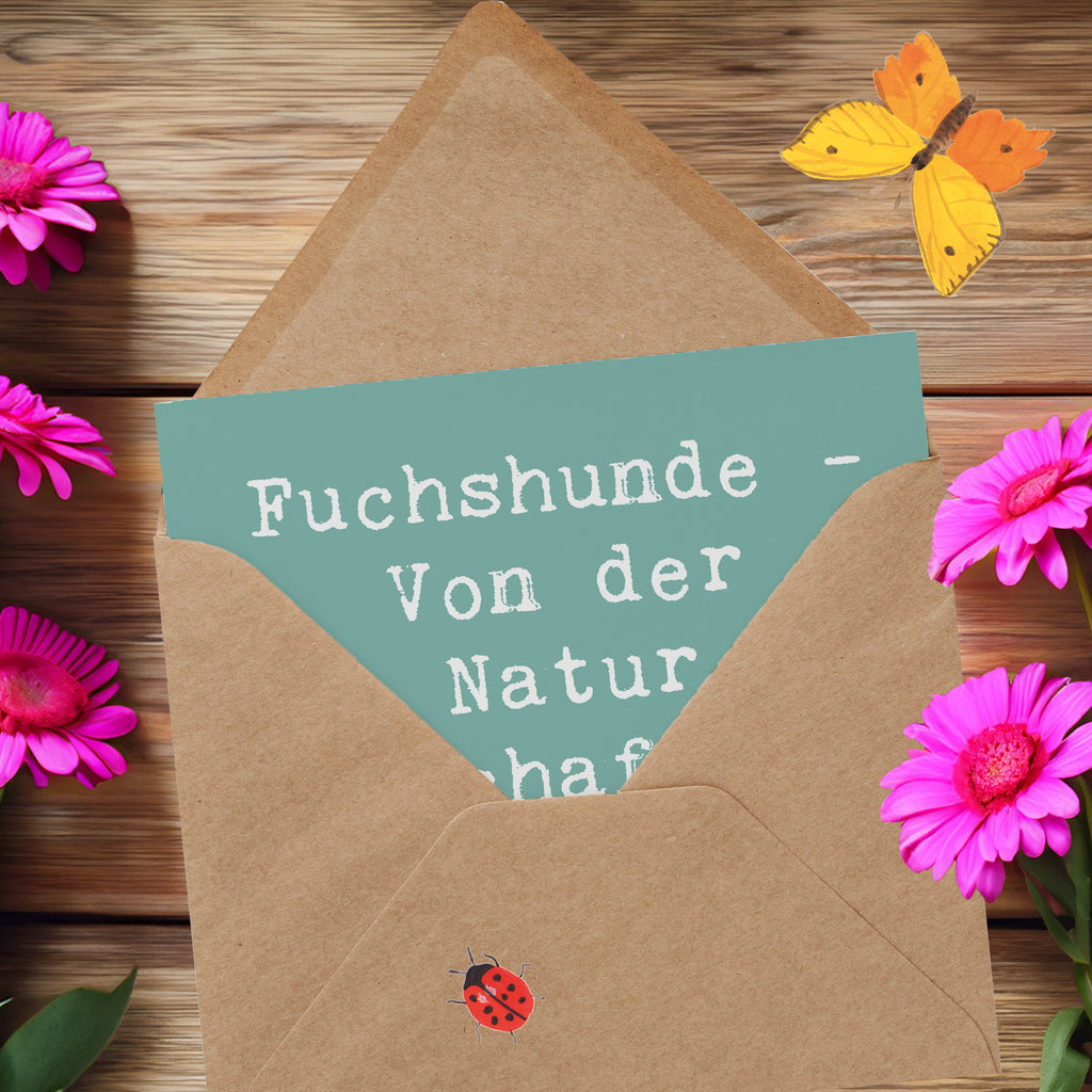 Deluxe Karte Spruch Fuchshunde Liebe Karte, Grußkarte, Klappkarte, Einladungskarte, Glückwunschkarte, Hochzeitskarte, Geburtstagskarte, Hochwertige Grußkarte, Hochwertige Klappkarte, Hund, Hunderasse, Rassehund, Hundebesitzer, Geschenk, Tierfreund, Schenken, Welpe