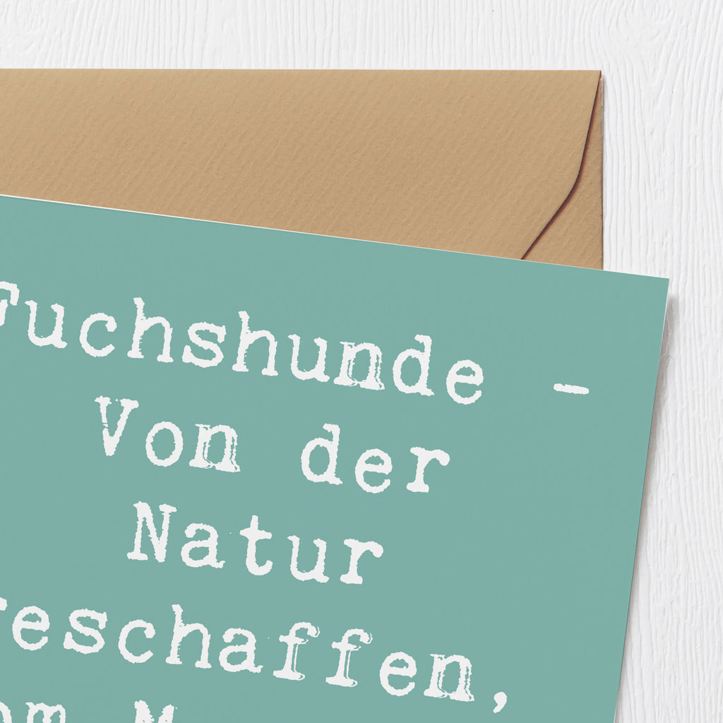 Deluxe Karte Spruch Fuchshunde Liebe Karte, Grußkarte, Klappkarte, Einladungskarte, Glückwunschkarte, Hochzeitskarte, Geburtstagskarte, Hochwertige Grußkarte, Hochwertige Klappkarte, Hund, Hunderasse, Rassehund, Hundebesitzer, Geschenk, Tierfreund, Schenken, Welpe