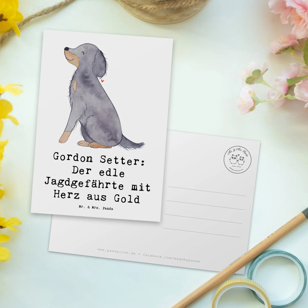 Postkarte Gordon Setter Postkarte, Karte, Geschenkkarte, Grußkarte, Einladung, Ansichtskarte, Geburtstagskarte, Einladungskarte, Dankeskarte, Ansichtskarten, Einladung Geburtstag, Einladungskarten Geburtstag, Hund, Hunderasse, Rassehund, Hundebesitzer, Geschenk, Tierfreund, Schenken, Welpe