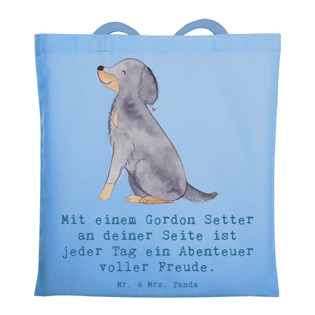 Tragetasche Gordon Setter Freude Beuteltasche, Beutel, Einkaufstasche, Jutebeutel, Stoffbeutel, Tasche, Shopper, Umhängetasche, Strandtasche, Schultertasche, Stofftasche, Tragetasche, Badetasche, Jutetasche, Einkaufstüte, Laptoptasche, Hund, Hunderasse, Rassehund, Hundebesitzer, Geschenk, Tierfreund, Schenken, Welpe