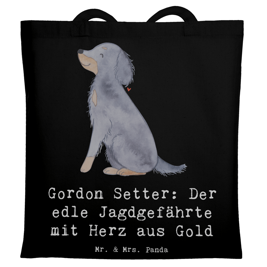 Tragetasche Gordon Setter Beuteltasche, Beutel, Einkaufstasche, Jutebeutel, Stoffbeutel, Tasche, Shopper, Umhängetasche, Strandtasche, Schultertasche, Stofftasche, Tragetasche, Badetasche, Jutetasche, Einkaufstüte, Laptoptasche, Hund, Hunderasse, Rassehund, Hundebesitzer, Geschenk, Tierfreund, Schenken, Welpe