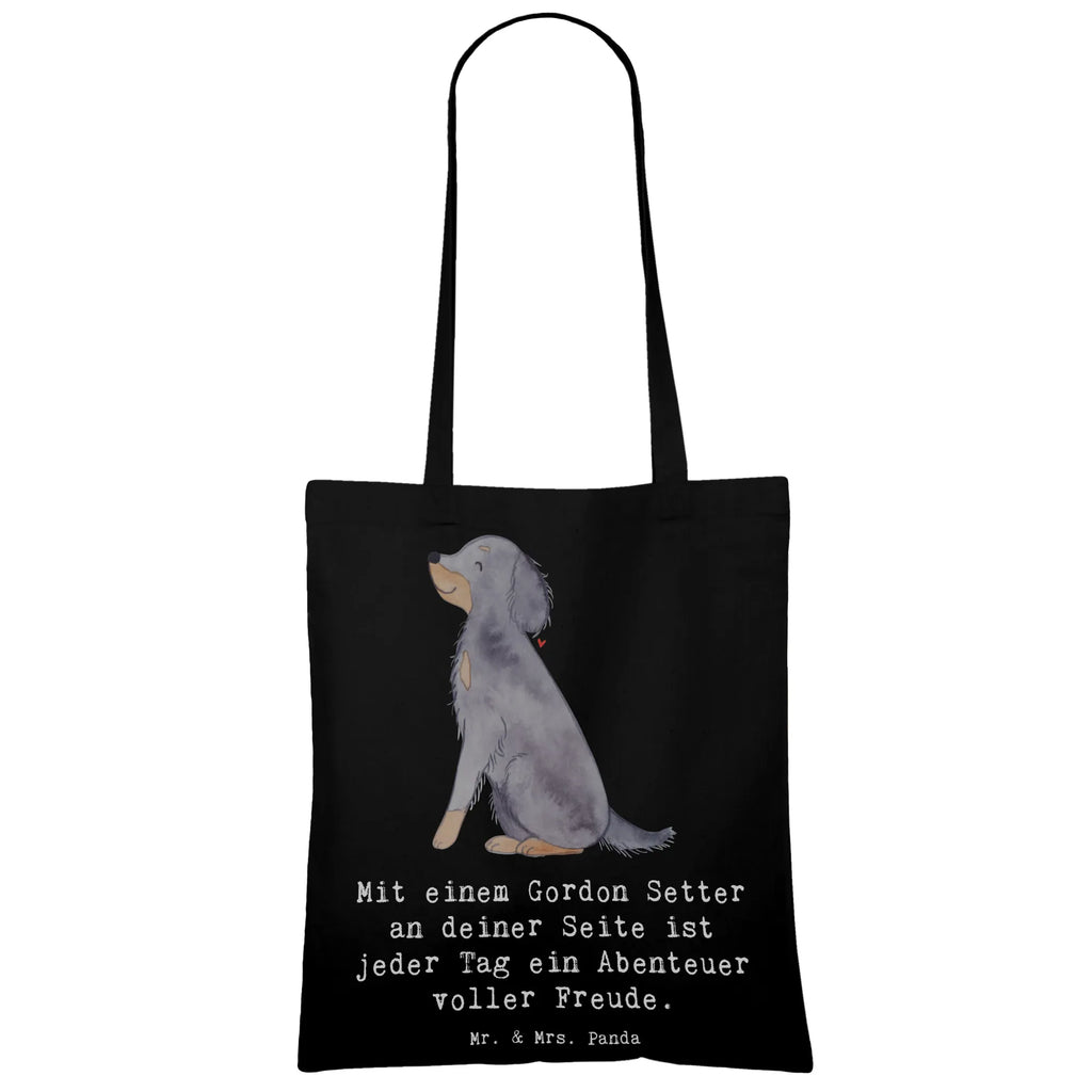 Tragetasche Gordon Setter Freude Beuteltasche, Beutel, Einkaufstasche, Jutebeutel, Stoffbeutel, Tasche, Shopper, Umhängetasche, Strandtasche, Schultertasche, Stofftasche, Tragetasche, Badetasche, Jutetasche, Einkaufstüte, Laptoptasche, Hund, Hunderasse, Rassehund, Hundebesitzer, Geschenk, Tierfreund, Schenken, Welpe