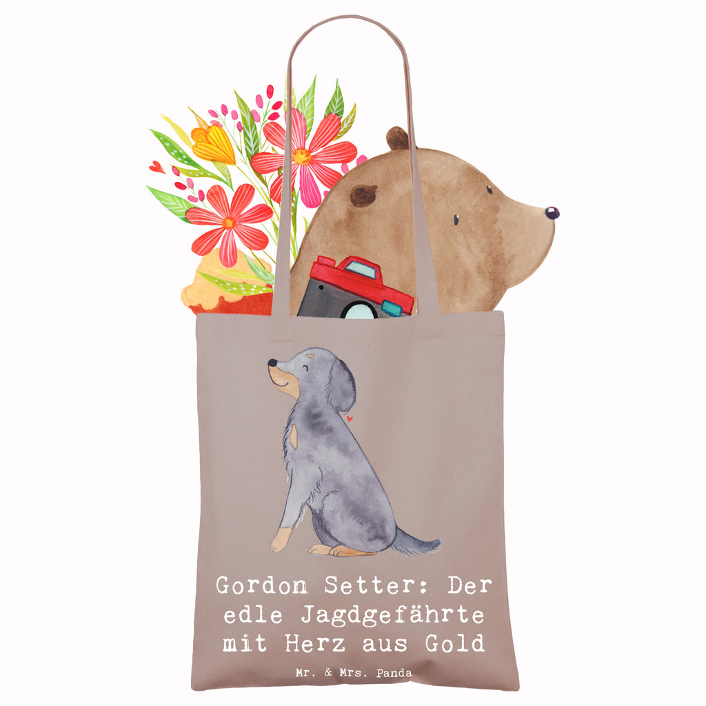 Tragetasche Gordon Setter Beuteltasche, Beutel, Einkaufstasche, Jutebeutel, Stoffbeutel, Tasche, Shopper, Umhängetasche, Strandtasche, Schultertasche, Stofftasche, Tragetasche, Badetasche, Jutetasche, Einkaufstüte, Laptoptasche, Hund, Hunderasse, Rassehund, Hundebesitzer, Geschenk, Tierfreund, Schenken, Welpe