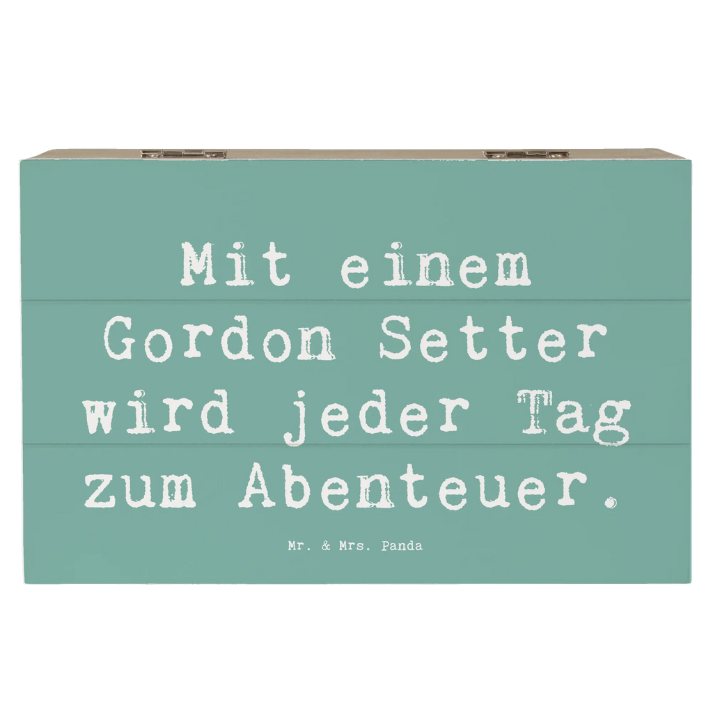 Holzkiste Spruch Gordon Setter Abenteuer Holzkiste, Kiste, Schatzkiste, Truhe, Schatulle, XXL, Erinnerungsbox, Erinnerungskiste, Dekokiste, Aufbewahrungsbox, Geschenkbox, Geschenkdose, Hund, Hunderasse, Rassehund, Hundebesitzer, Geschenk, Tierfreund, Schenken, Welpe