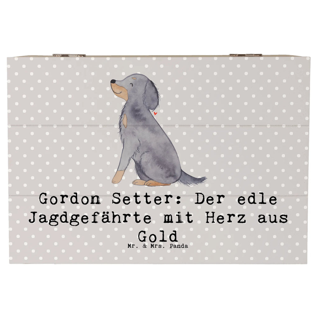 Holzkiste Gordon Setter Holzkiste, Kiste, Schatzkiste, Truhe, Schatulle, XXL, Erinnerungsbox, Erinnerungskiste, Dekokiste, Aufbewahrungsbox, Geschenkbox, Geschenkdose, Hund, Hunderasse, Rassehund, Hundebesitzer, Geschenk, Tierfreund, Schenken, Welpe