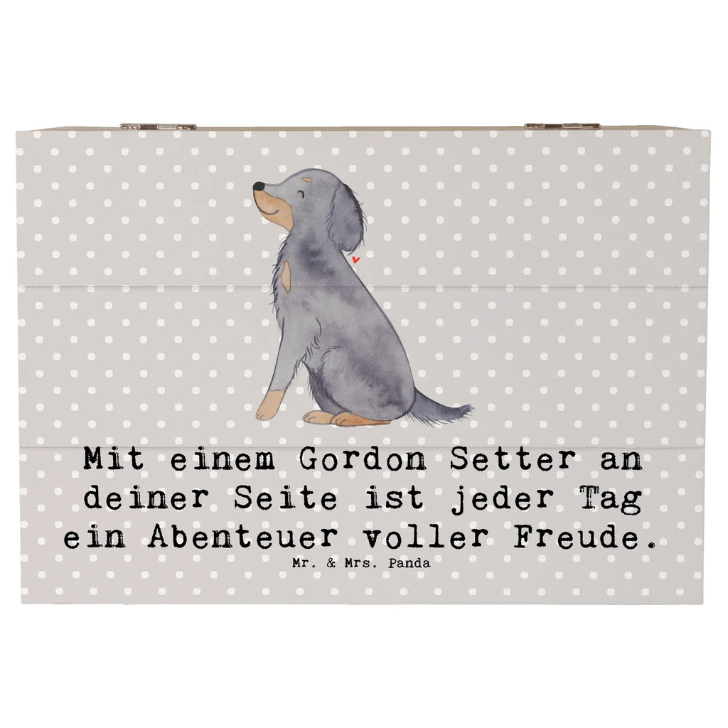 Holzkiste Gordon Setter Freude Holzkiste, Kiste, Schatzkiste, Truhe, Schatulle, XXL, Erinnerungsbox, Erinnerungskiste, Dekokiste, Aufbewahrungsbox, Geschenkbox, Geschenkdose, Hund, Hunderasse, Rassehund, Hundebesitzer, Geschenk, Tierfreund, Schenken, Welpe