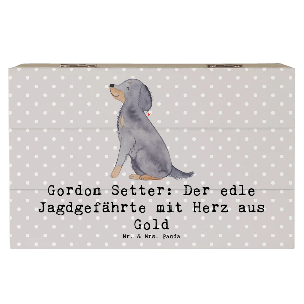 Holzkiste Gordon Setter Holzkiste, Kiste, Schatzkiste, Truhe, Schatulle, XXL, Erinnerungsbox, Erinnerungskiste, Dekokiste, Aufbewahrungsbox, Geschenkbox, Geschenkdose, Hund, Hunderasse, Rassehund, Hundebesitzer, Geschenk, Tierfreund, Schenken, Welpe