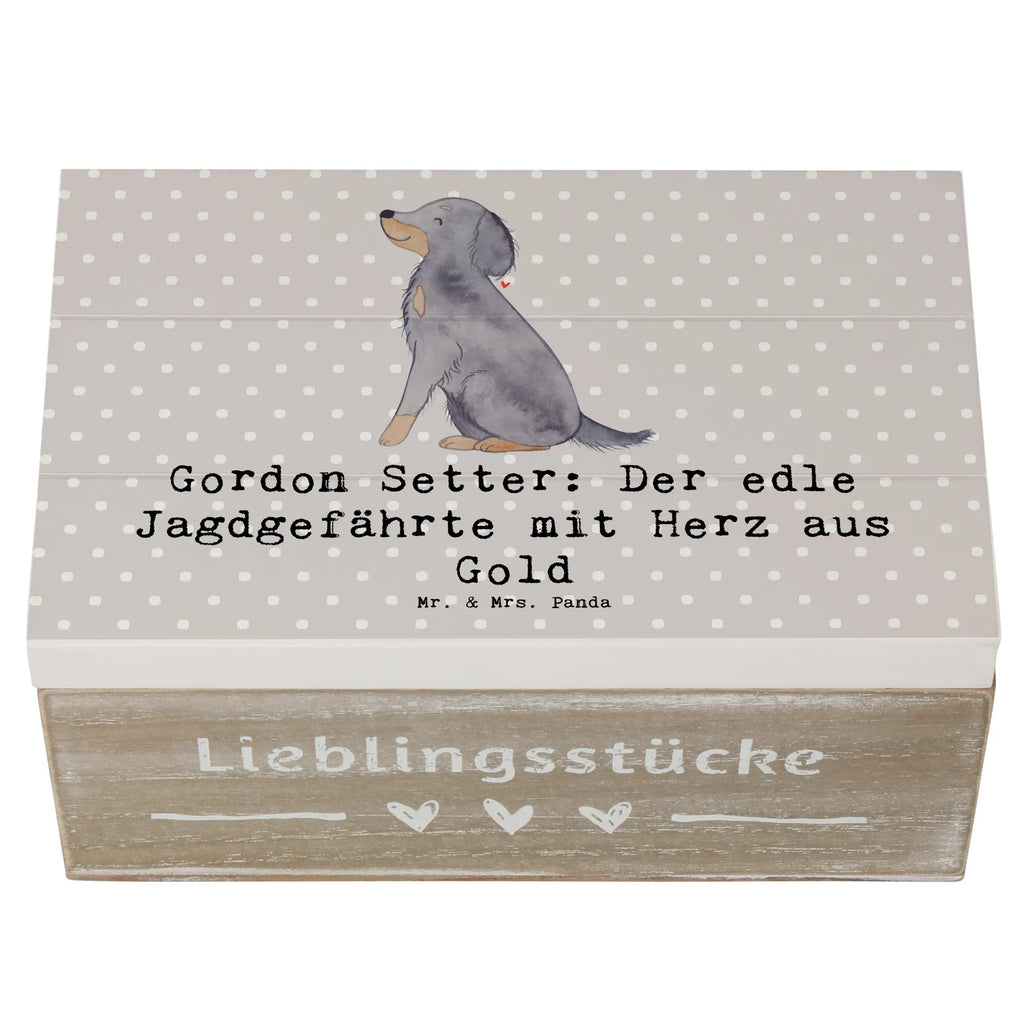 Holzkiste Gordon Setter Holzkiste, Kiste, Schatzkiste, Truhe, Schatulle, XXL, Erinnerungsbox, Erinnerungskiste, Dekokiste, Aufbewahrungsbox, Geschenkbox, Geschenkdose, Hund, Hunderasse, Rassehund, Hundebesitzer, Geschenk, Tierfreund, Schenken, Welpe