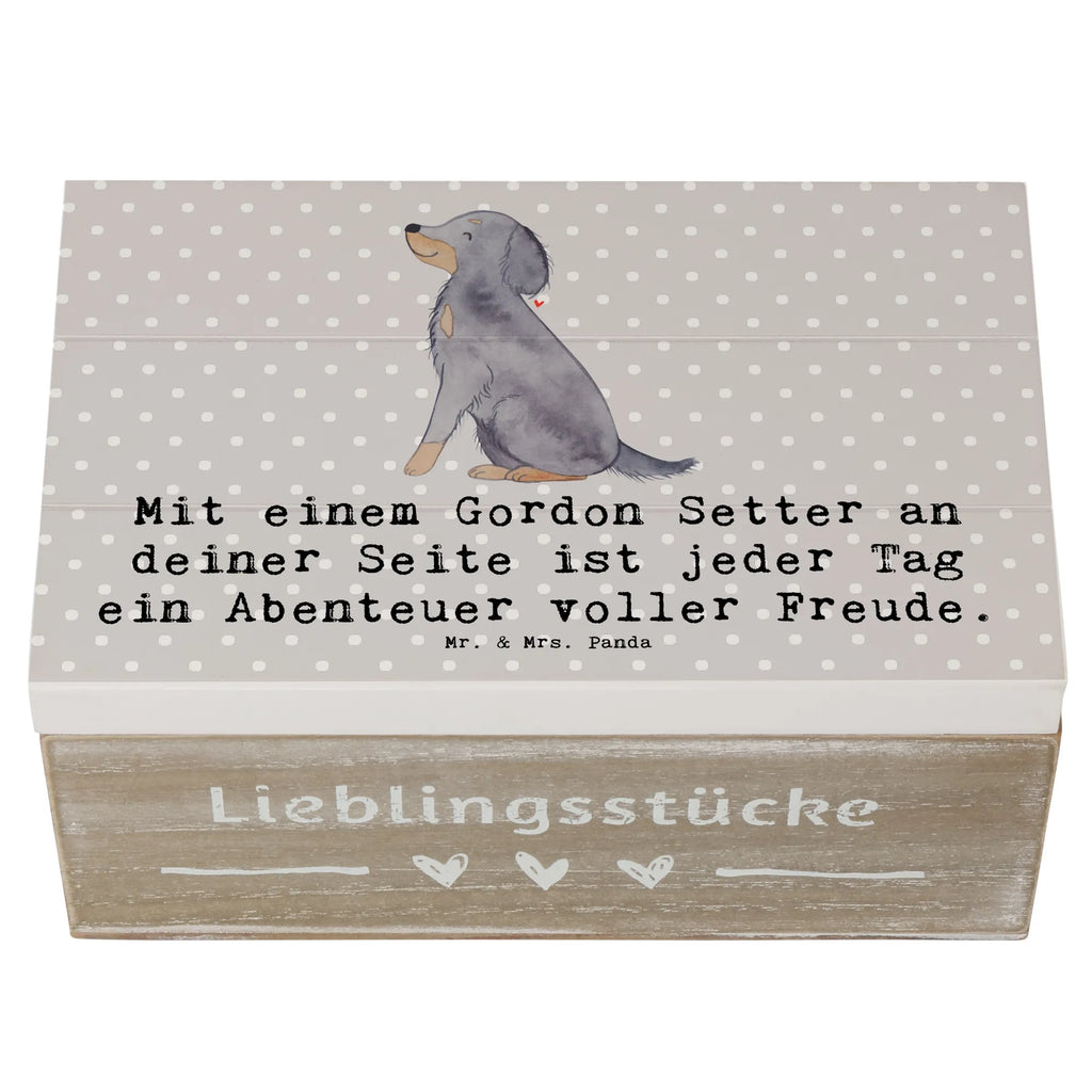 Holzkiste Gordon Setter Freude Holzkiste, Kiste, Schatzkiste, Truhe, Schatulle, XXL, Erinnerungsbox, Erinnerungskiste, Dekokiste, Aufbewahrungsbox, Geschenkbox, Geschenkdose, Hund, Hunderasse, Rassehund, Hundebesitzer, Geschenk, Tierfreund, Schenken, Welpe