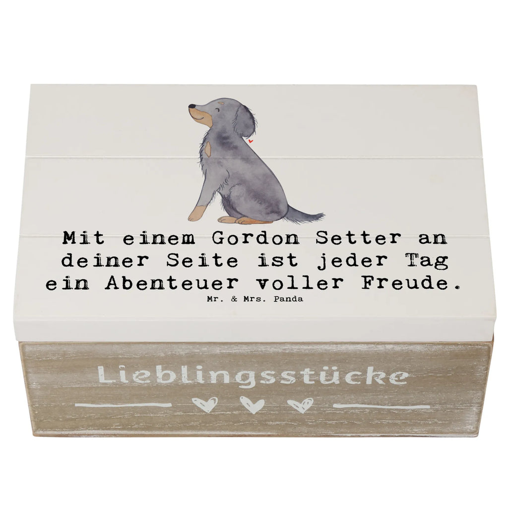 Holzkiste Gordon Setter Freude Holzkiste, Kiste, Schatzkiste, Truhe, Schatulle, XXL, Erinnerungsbox, Erinnerungskiste, Dekokiste, Aufbewahrungsbox, Geschenkbox, Geschenkdose, Hund, Hunderasse, Rassehund, Hundebesitzer, Geschenk, Tierfreund, Schenken, Welpe