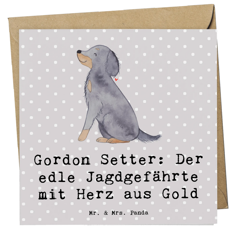 Deluxe Karte Gordon Setter Karte, Grußkarte, Klappkarte, Einladungskarte, Glückwunschkarte, Hochzeitskarte, Geburtstagskarte, Hochwertige Grußkarte, Hochwertige Klappkarte, Hund, Hunderasse, Rassehund, Hundebesitzer, Geschenk, Tierfreund, Schenken, Welpe