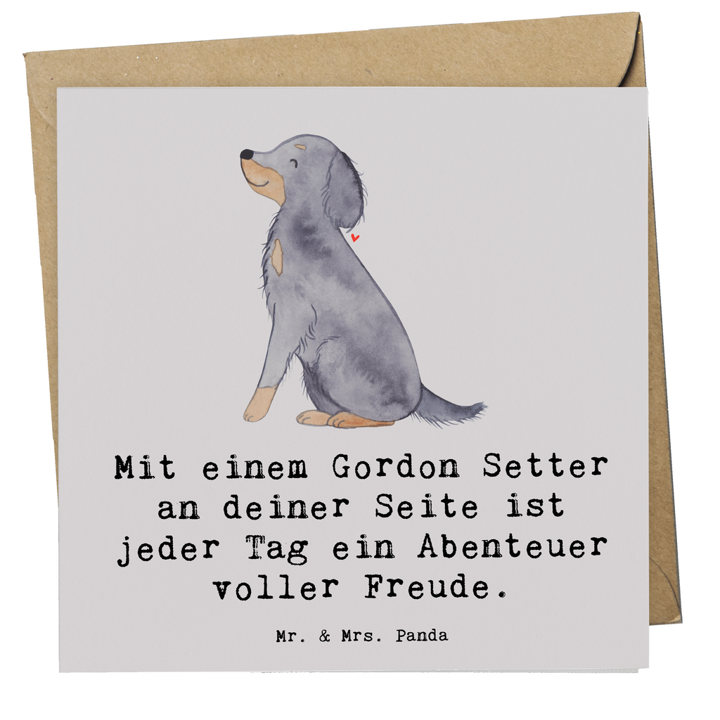 Deluxe Karte Gordon Setter Freude Karte, Grußkarte, Klappkarte, Einladungskarte, Glückwunschkarte, Hochzeitskarte, Geburtstagskarte, Hochwertige Grußkarte, Hochwertige Klappkarte, Hund, Hunderasse, Rassehund, Hundebesitzer, Geschenk, Tierfreund, Schenken, Welpe