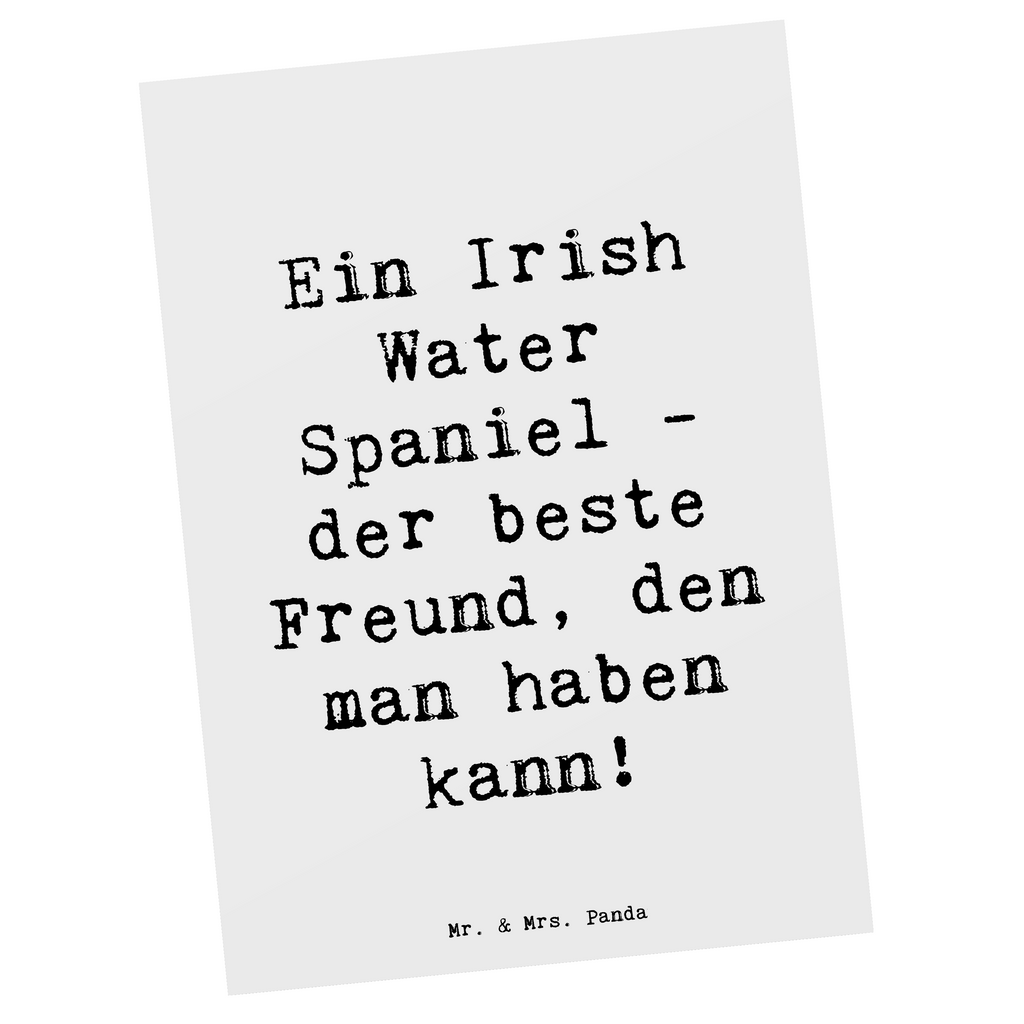 Postkarte Spruch Irish Water Spaniel Freund Postkarte, Karte, Geschenkkarte, Grußkarte, Einladung, Ansichtskarte, Geburtstagskarte, Einladungskarte, Dankeskarte, Ansichtskarten, Einladung Geburtstag, Einladungskarten Geburtstag, Hund, Hunderasse, Rassehund, Hundebesitzer, Geschenk, Tierfreund, Schenken, Welpe