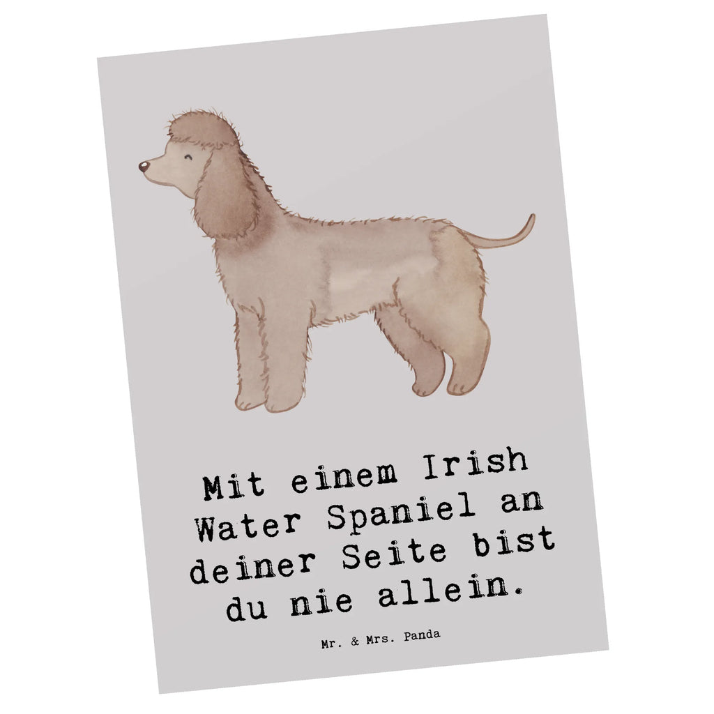 Postkarte Irish Water Spaniel Begleiter Postkarte, Karte, Geschenkkarte, Grußkarte, Einladung, Ansichtskarte, Geburtstagskarte, Einladungskarte, Dankeskarte, Ansichtskarten, Einladung Geburtstag, Einladungskarten Geburtstag, Hund, Hunderasse, Rassehund, Hundebesitzer, Geschenk, Tierfreund, Schenken, Welpe