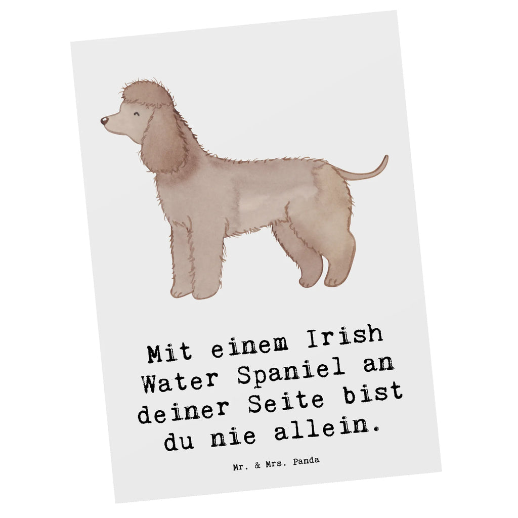 Postkarte Irish Water Spaniel Begleiter Postkarte, Karte, Geschenkkarte, Grußkarte, Einladung, Ansichtskarte, Geburtstagskarte, Einladungskarte, Dankeskarte, Ansichtskarten, Einladung Geburtstag, Einladungskarten Geburtstag, Hund, Hunderasse, Rassehund, Hundebesitzer, Geschenk, Tierfreund, Schenken, Welpe