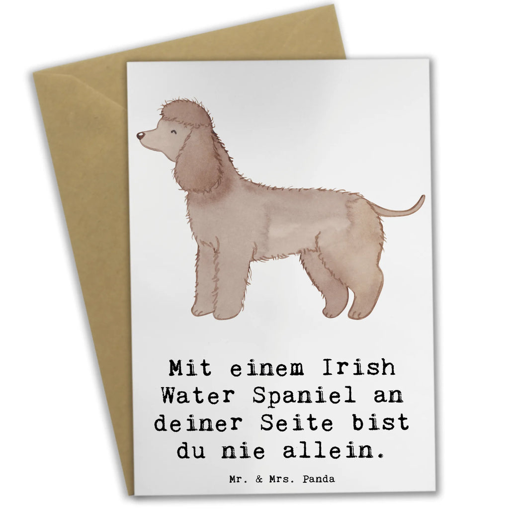 Grußkarte Irish Water Spaniel Begleiter Grußkarte, Klappkarte, Einladungskarte, Glückwunschkarte, Hochzeitskarte, Geburtstagskarte, Karte, Ansichtskarten, Hund, Hunderasse, Rassehund, Hundebesitzer, Geschenk, Tierfreund, Schenken, Welpe