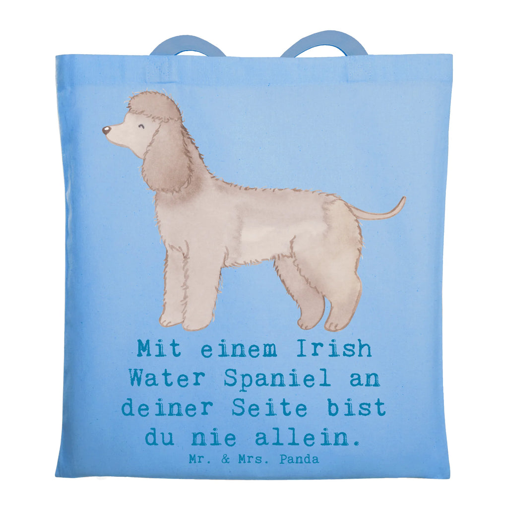 Tragetasche Irish Water Spaniel Begleiter Beuteltasche, Beutel, Einkaufstasche, Jutebeutel, Stoffbeutel, Tasche, Shopper, Umhängetasche, Strandtasche, Schultertasche, Stofftasche, Tragetasche, Badetasche, Jutetasche, Einkaufstüte, Laptoptasche, Hund, Hunderasse, Rassehund, Hundebesitzer, Geschenk, Tierfreund, Schenken, Welpe