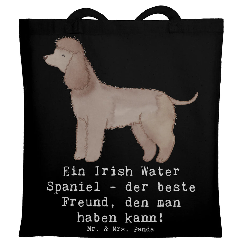 Tragetasche Irish Water Spaniel Freund Beuteltasche, Beutel, Einkaufstasche, Jutebeutel, Stoffbeutel, Tasche, Shopper, Umhängetasche, Strandtasche, Schultertasche, Stofftasche, Tragetasche, Badetasche, Jutetasche, Einkaufstüte, Laptoptasche, Hund, Hunderasse, Rassehund, Hundebesitzer, Geschenk, Tierfreund, Schenken, Welpe