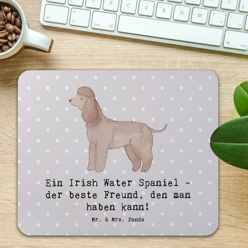 Mauspad Irish Water Spaniel Freund Mousepad, Computer zubehör, Büroausstattung, PC Zubehör, Arbeitszimmer, Mauspad, Einzigartiges Mauspad, Designer Mauspad, Mausunterlage, Mauspad Büro, Hund, Hunderasse, Rassehund, Hundebesitzer, Geschenk, Tierfreund, Schenken, Welpe