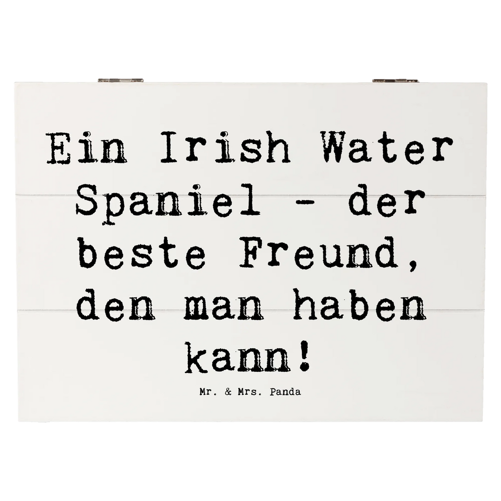 Holzkiste Spruch Irish Water Spaniel Freund Holzkiste, Kiste, Schatzkiste, Truhe, Schatulle, XXL, Erinnerungsbox, Erinnerungskiste, Dekokiste, Aufbewahrungsbox, Geschenkbox, Geschenkdose, Hund, Hunderasse, Rassehund, Hundebesitzer, Geschenk, Tierfreund, Schenken, Welpe