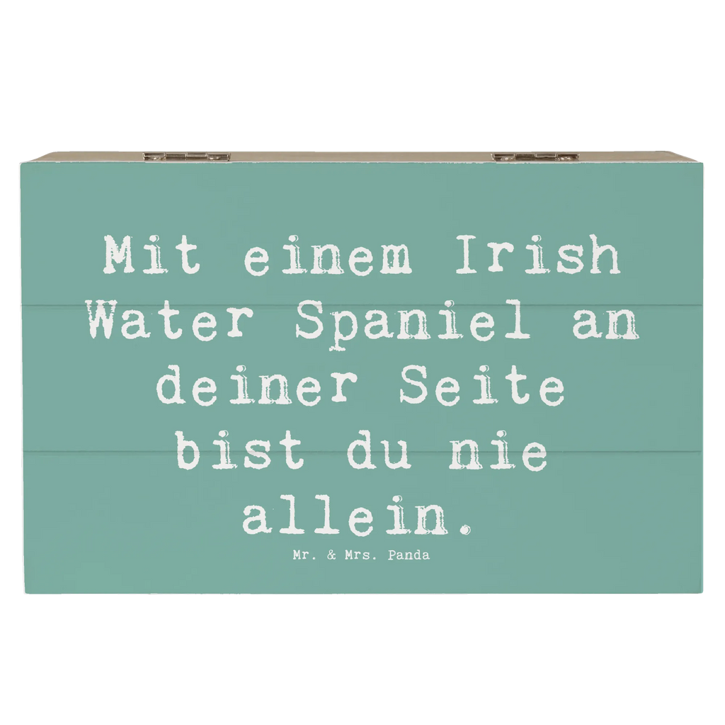 Holzkiste Spruch Irish Water Spaniel Begleiter Holzkiste, Kiste, Schatzkiste, Truhe, Schatulle, XXL, Erinnerungsbox, Erinnerungskiste, Dekokiste, Aufbewahrungsbox, Geschenkbox, Geschenkdose, Hund, Hunderasse, Rassehund, Hundebesitzer, Geschenk, Tierfreund, Schenken, Welpe