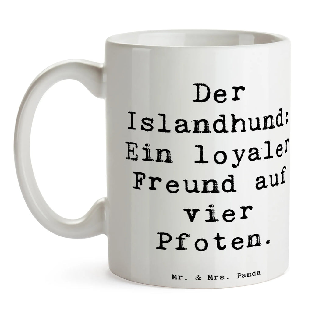 Tasse Spruch Treuer Islandhund Tasse, Kaffeetasse, Teetasse, Becher, Kaffeebecher, Teebecher, Keramiktasse, Porzellantasse, Büro Tasse, Geschenk Tasse, Tasse Sprüche, Tasse Motive, Kaffeetassen, Tasse bedrucken, Designer Tasse, Cappuccino Tassen, Schöne Teetassen, Hund, Hunderasse, Rassehund, Hundebesitzer, Geschenk, Tierfreund, Schenken, Welpe