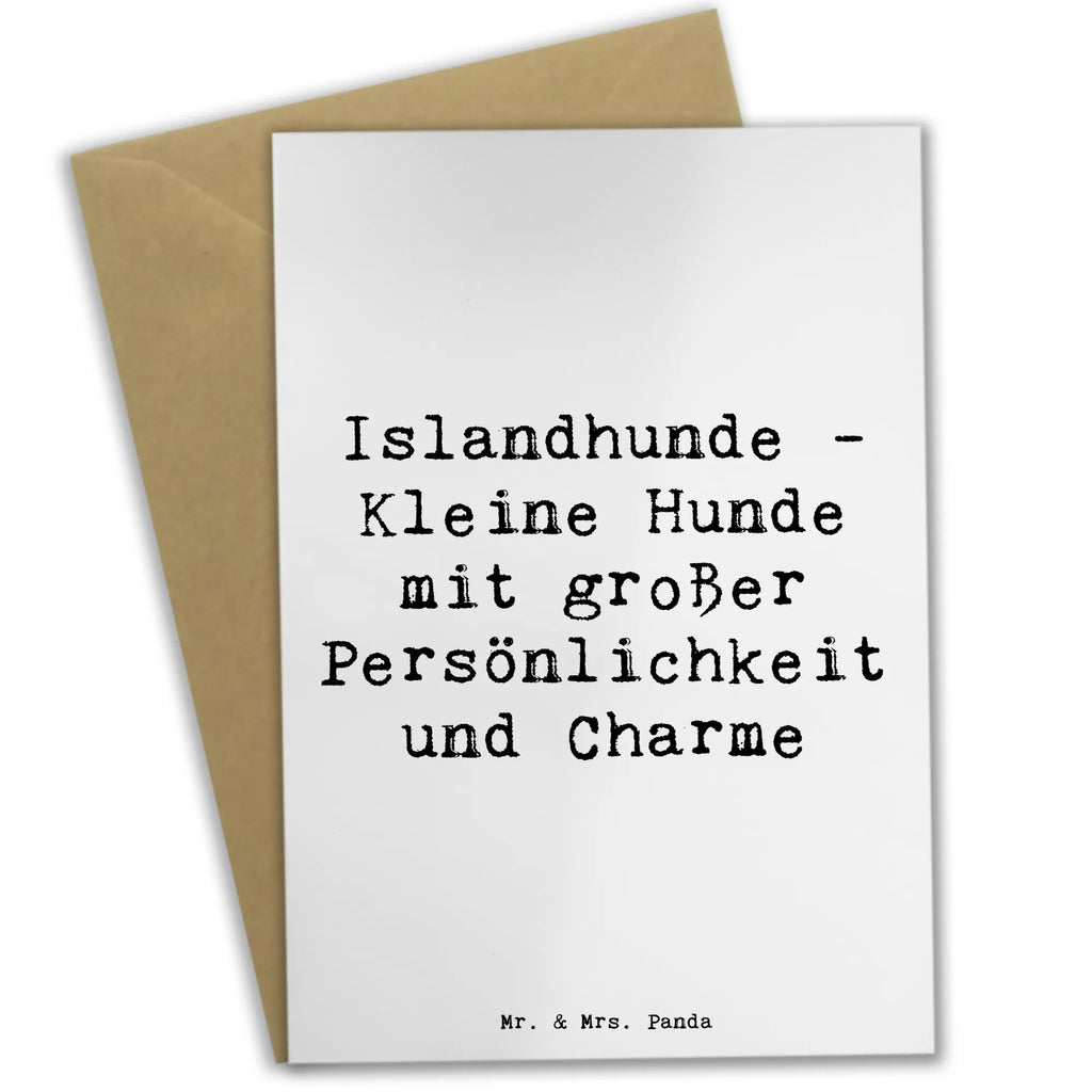 Grußkarte Spruch Charme Islandhund Grußkarte, Klappkarte, Einladungskarte, Glückwunschkarte, Hochzeitskarte, Geburtstagskarte, Karte, Ansichtskarten, Hund, Hunderasse, Rassehund, Hundebesitzer, Geschenk, Tierfreund, Schenken, Welpe