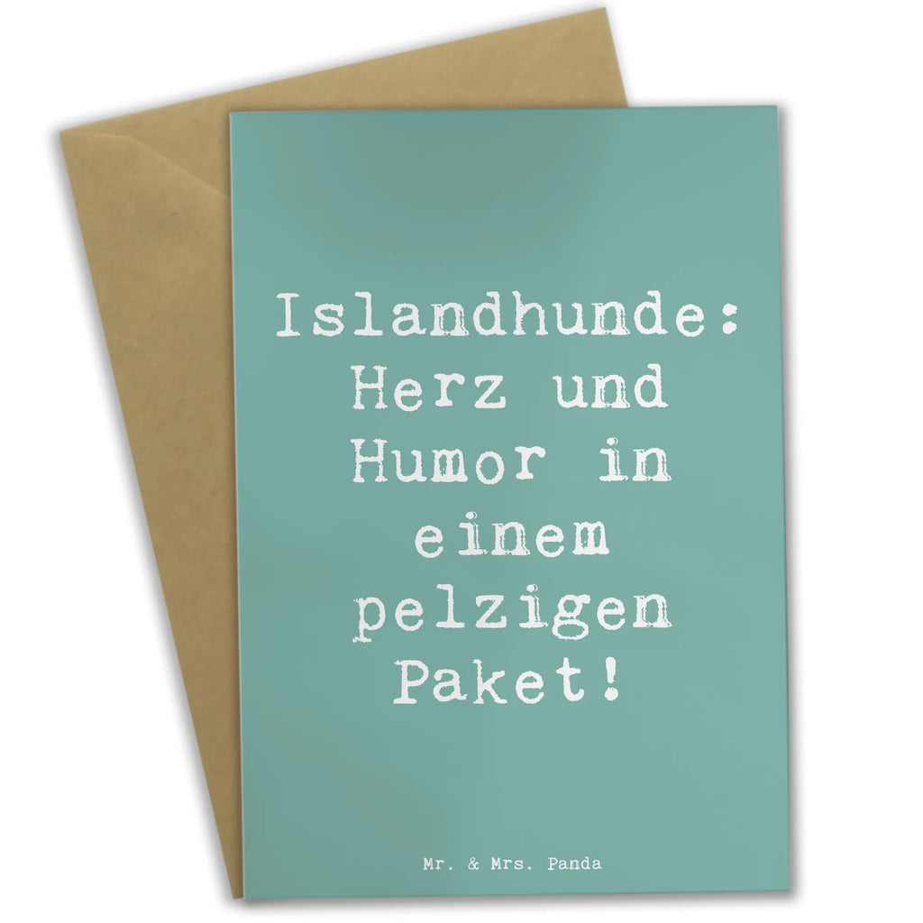 Grußkarte Spruch Islandhund Freude Grußkarte, Klappkarte, Einladungskarte, Glückwunschkarte, Hochzeitskarte, Geburtstagskarte, Karte, Ansichtskarten, Hund, Hunderasse, Rassehund, Hundebesitzer, Geschenk, Tierfreund, Schenken, Welpe