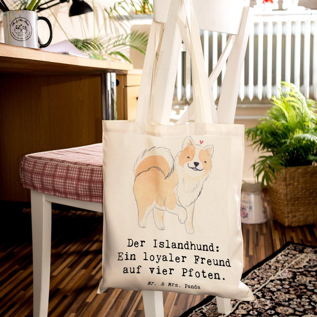 Tragetasche Treuer Islandhund Beuteltasche, Beutel, Einkaufstasche, Jutebeutel, Stoffbeutel, Tasche, Shopper, Umhängetasche, Strandtasche, Schultertasche, Stofftasche, Tragetasche, Badetasche, Jutetasche, Einkaufstüte, Laptoptasche, Hund, Hunderasse, Rassehund, Hundebesitzer, Geschenk, Tierfreund, Schenken, Welpe