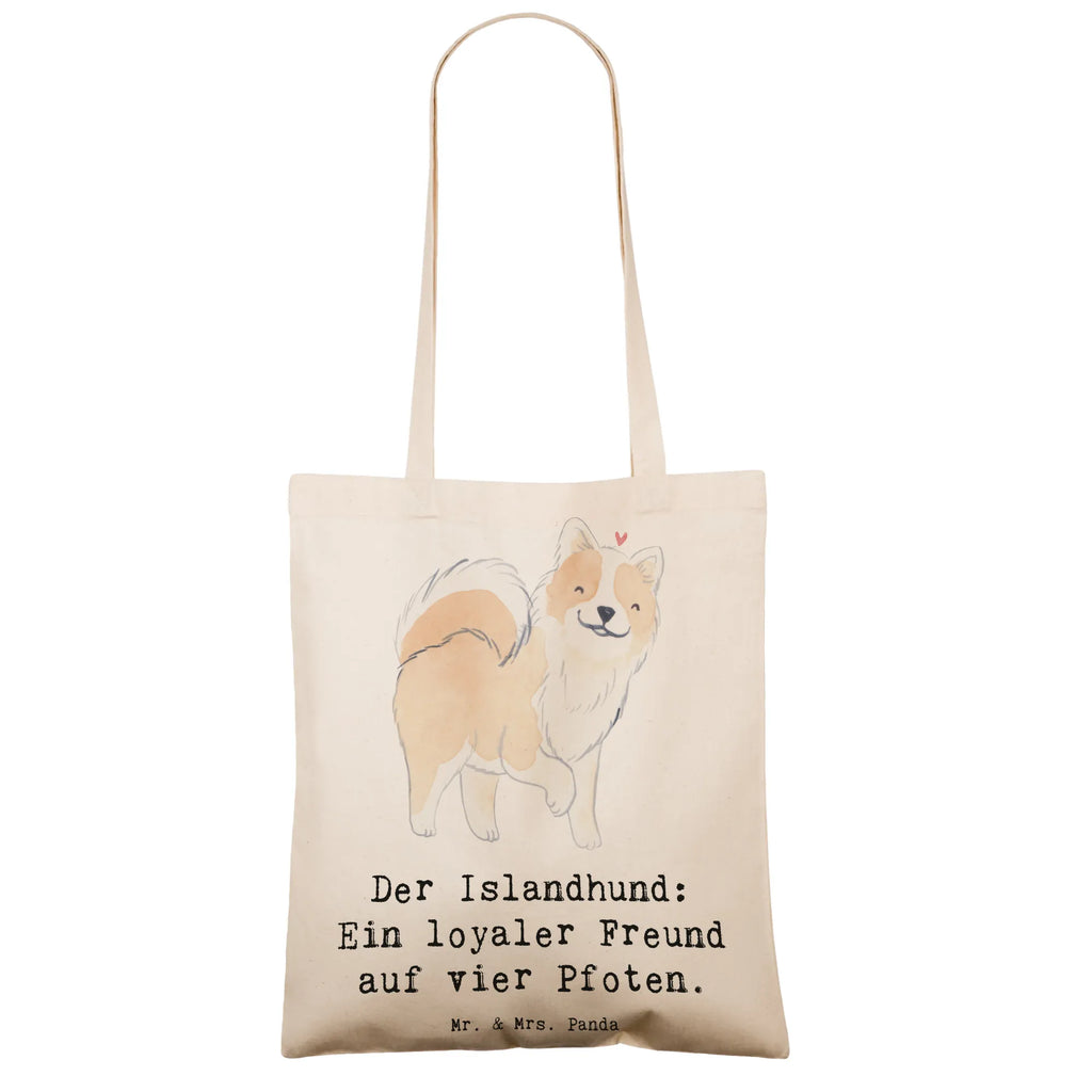 Tragetasche Treuer Islandhund Beuteltasche, Beutel, Einkaufstasche, Jutebeutel, Stoffbeutel, Tasche, Shopper, Umhängetasche, Strandtasche, Schultertasche, Stofftasche, Tragetasche, Badetasche, Jutetasche, Einkaufstüte, Laptoptasche, Hund, Hunderasse, Rassehund, Hundebesitzer, Geschenk, Tierfreund, Schenken, Welpe