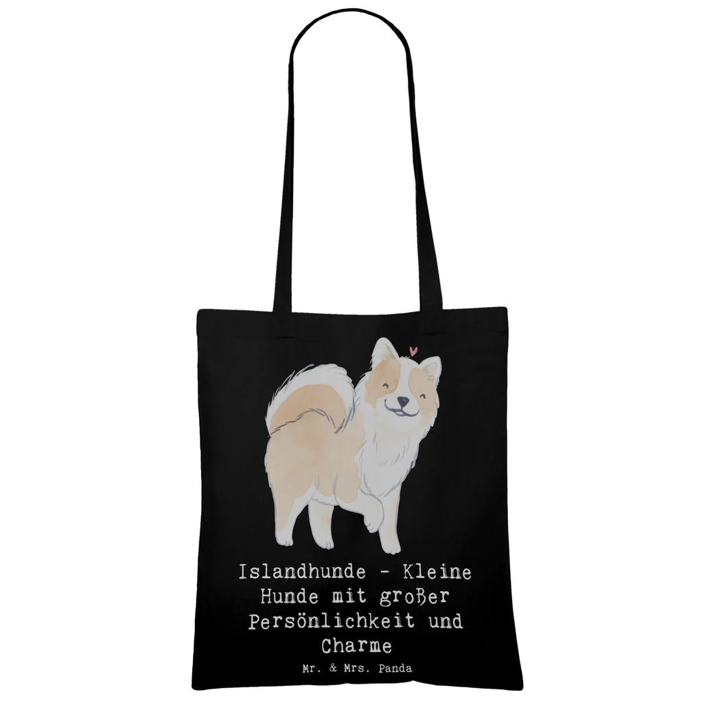 Tragetasche Charme Islandhund Beuteltasche, Beutel, Einkaufstasche, Jutebeutel, Stoffbeutel, Tasche, Shopper, Umhängetasche, Strandtasche, Schultertasche, Stofftasche, Tragetasche, Badetasche, Jutetasche, Einkaufstüte, Laptoptasche, Hund, Hunderasse, Rassehund, Hundebesitzer, Geschenk, Tierfreund, Schenken, Welpe