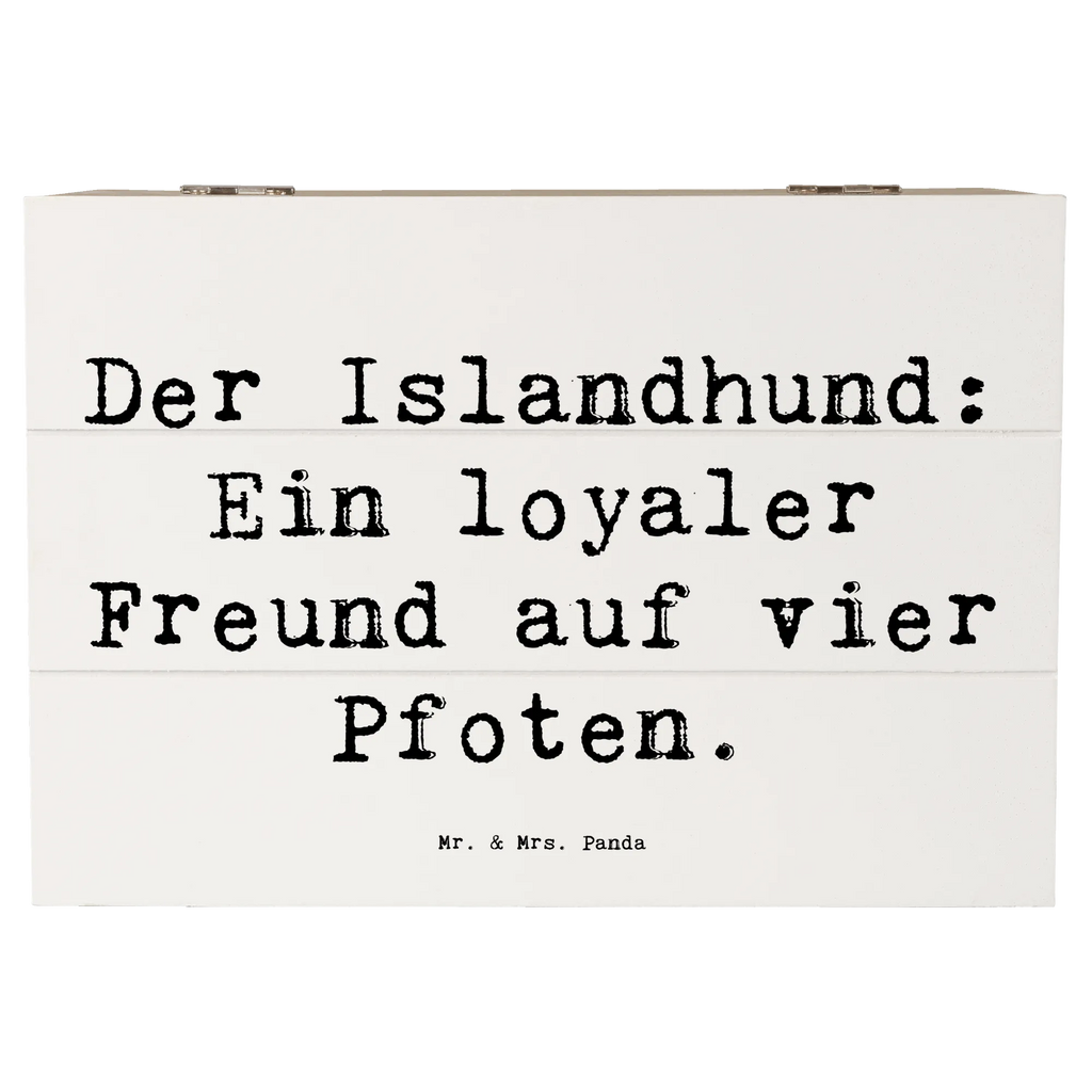 Holzkiste Spruch Treuer Islandhund Holzkiste, Kiste, Schatzkiste, Truhe, Schatulle, XXL, Erinnerungsbox, Erinnerungskiste, Dekokiste, Aufbewahrungsbox, Geschenkbox, Geschenkdose, Hund, Hunderasse, Rassehund, Hundebesitzer, Geschenk, Tierfreund, Schenken, Welpe