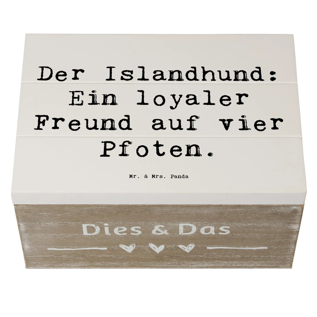 Holzkiste Spruch Treuer Islandhund Holzkiste, Kiste, Schatzkiste, Truhe, Schatulle, XXL, Erinnerungsbox, Erinnerungskiste, Dekokiste, Aufbewahrungsbox, Geschenkbox, Geschenkdose, Hund, Hunderasse, Rassehund, Hundebesitzer, Geschenk, Tierfreund, Schenken, Welpe