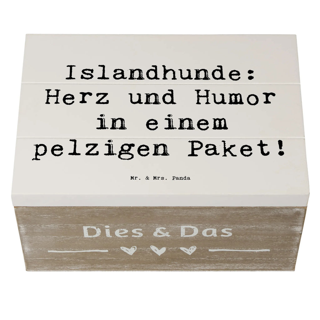 Holzkiste Spruch Islandhund Freude Holzkiste, Kiste, Schatzkiste, Truhe, Schatulle, XXL, Erinnerungsbox, Erinnerungskiste, Dekokiste, Aufbewahrungsbox, Geschenkbox, Geschenkdose, Hund, Hunderasse, Rassehund, Hundebesitzer, Geschenk, Tierfreund, Schenken, Welpe