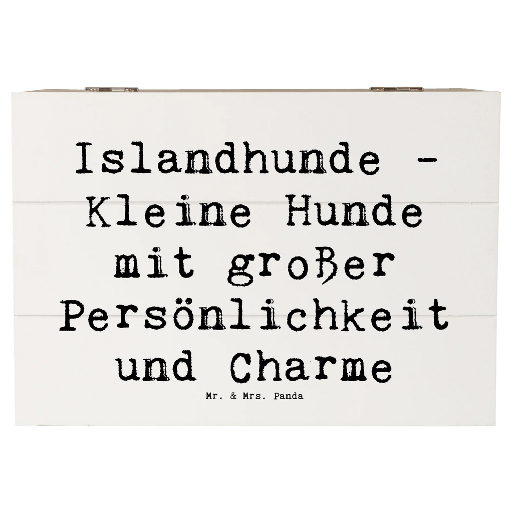 Holzkiste Spruch Charme Islandhund Holzkiste, Kiste, Schatzkiste, Truhe, Schatulle, XXL, Erinnerungsbox, Erinnerungskiste, Dekokiste, Aufbewahrungsbox, Geschenkbox, Geschenkdose, Hund, Hunderasse, Rassehund, Hundebesitzer, Geschenk, Tierfreund, Schenken, Welpe