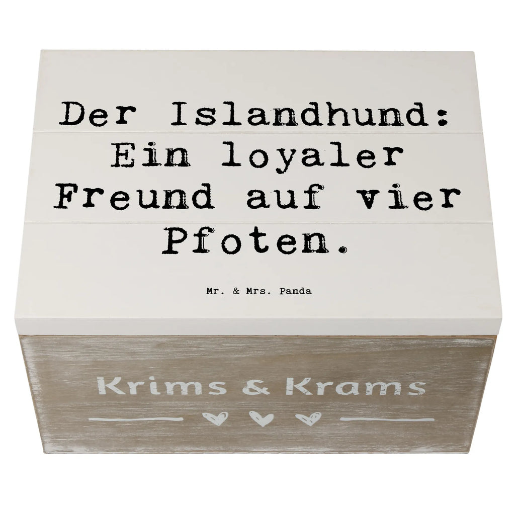 Holzkiste Spruch Treuer Islandhund Holzkiste, Kiste, Schatzkiste, Truhe, Schatulle, XXL, Erinnerungsbox, Erinnerungskiste, Dekokiste, Aufbewahrungsbox, Geschenkbox, Geschenkdose, Hund, Hunderasse, Rassehund, Hundebesitzer, Geschenk, Tierfreund, Schenken, Welpe