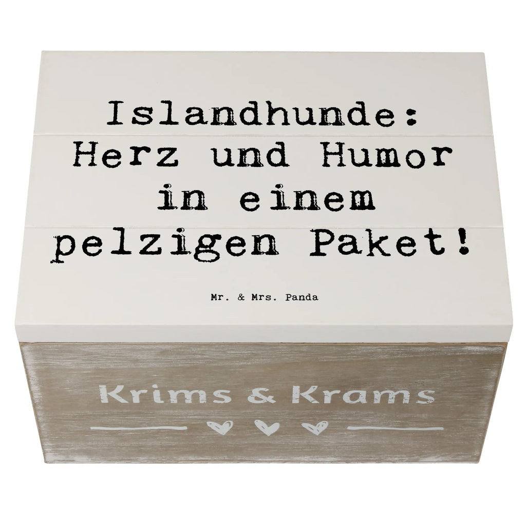 Holzkiste Spruch Islandhund Freude Holzkiste, Kiste, Schatzkiste, Truhe, Schatulle, XXL, Erinnerungsbox, Erinnerungskiste, Dekokiste, Aufbewahrungsbox, Geschenkbox, Geschenkdose, Hund, Hunderasse, Rassehund, Hundebesitzer, Geschenk, Tierfreund, Schenken, Welpe