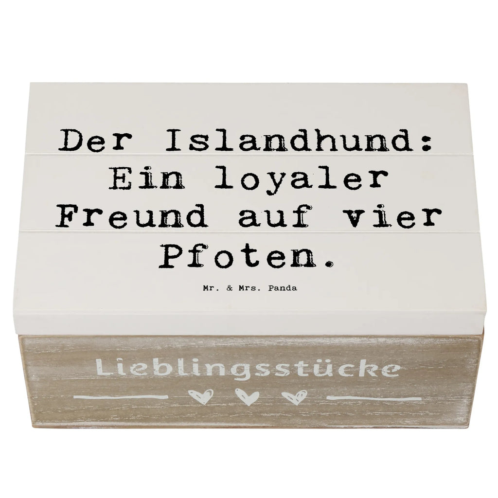 Holzkiste Spruch Treuer Islandhund Holzkiste, Kiste, Schatzkiste, Truhe, Schatulle, XXL, Erinnerungsbox, Erinnerungskiste, Dekokiste, Aufbewahrungsbox, Geschenkbox, Geschenkdose, Hund, Hunderasse, Rassehund, Hundebesitzer, Geschenk, Tierfreund, Schenken, Welpe